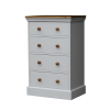 Wiltshire Bedroom Chest 4 Drawer Narrow Soft Cotton